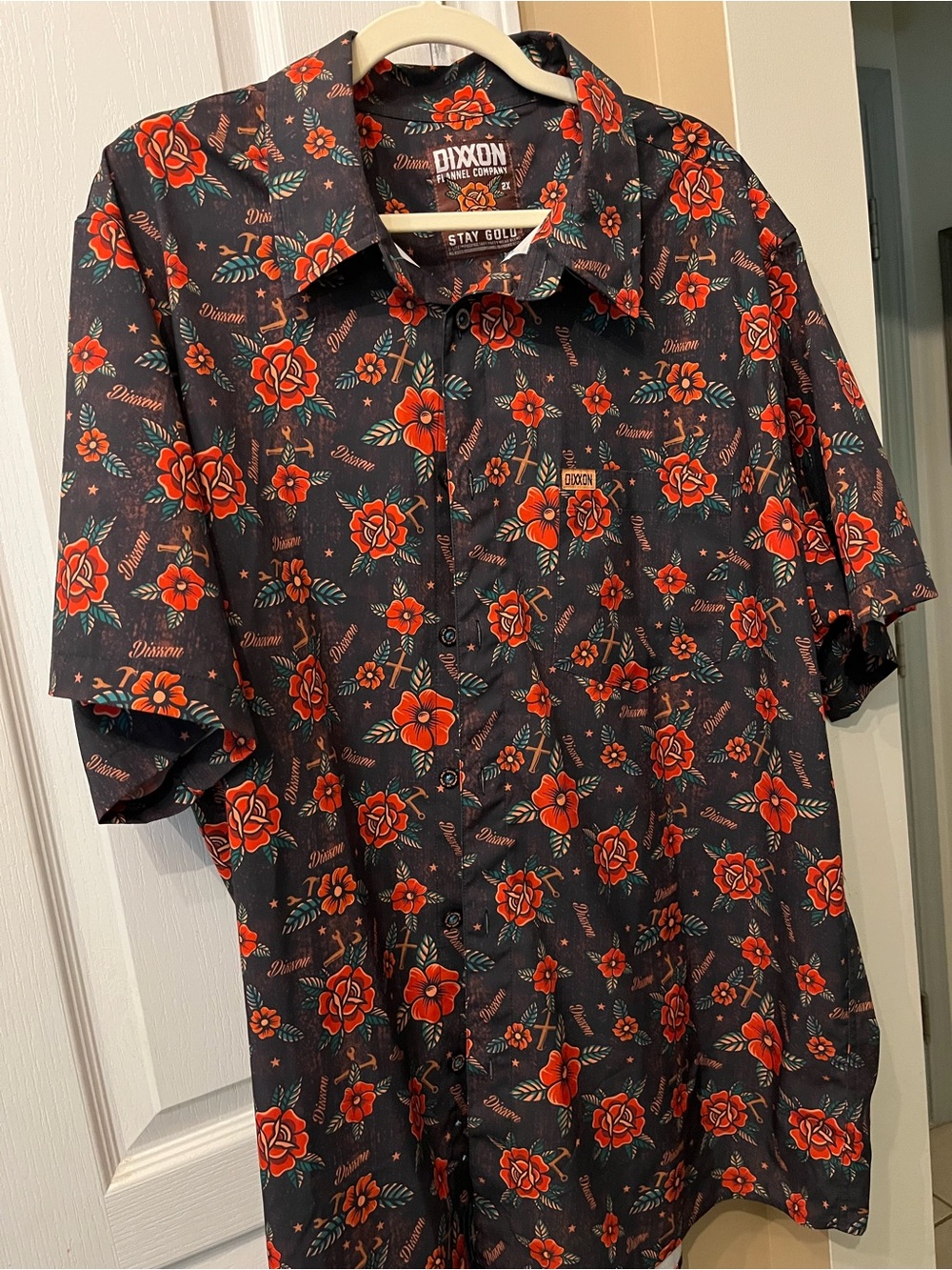 DIXXON Stay Gold men’s Button-Up Shirt 2XL